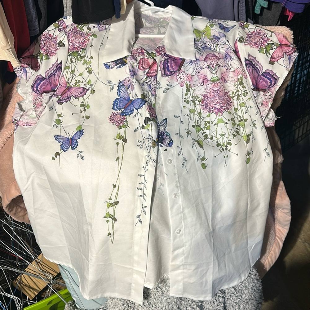 Beautiful silky button up.